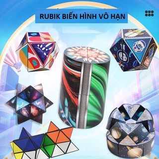Combo 8 khối rubik magic 3D Tăng cường trí nhớ và quản lý căng thẳng - trò chơi xếp hình khối hình học