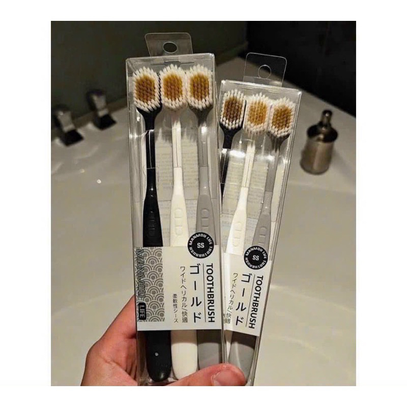 Set 3 Bàn Chải Siêu Mềm TOOTHBRUSH Nhật
