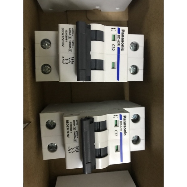 PANASONIC Cầu dao Aptomat CB 2P 2 Pha 2 tép 25A 32A 40A  63A