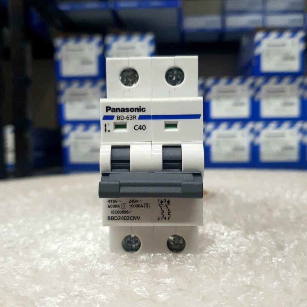 PANASONIC Cầu dao Aptomat CB 2P 2 Pha 2 tép 25A 32A 40A  63A