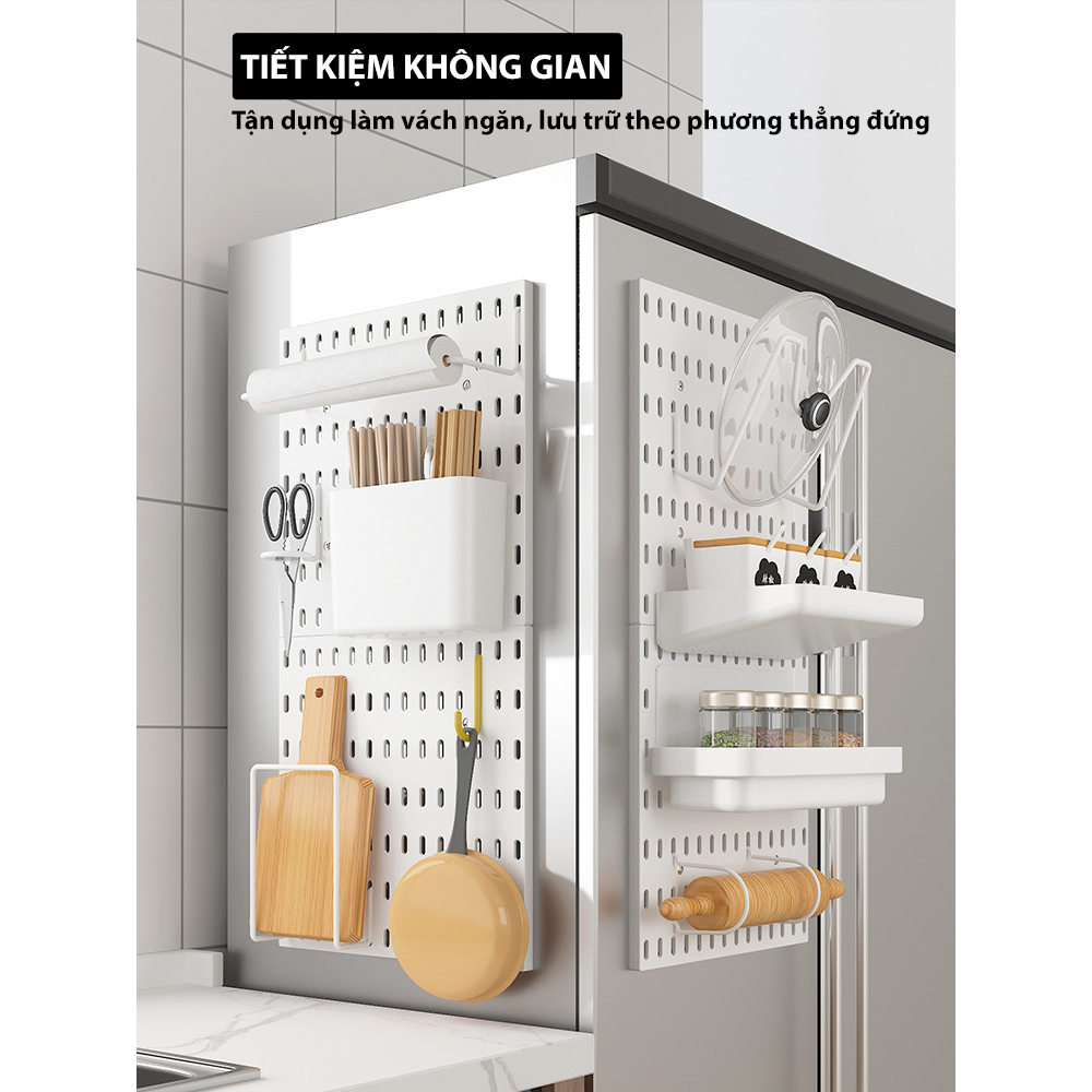 Bảng treo tường PEGBOARD decor phòng học, nhà bếp, giá treo đồ gia dụng tiện ích trang trí nhà cửa