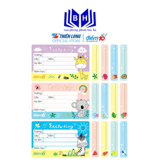 Nhãn vở Thiên Long Điểm 10 TP-NBL005 (3 cái/xấp)