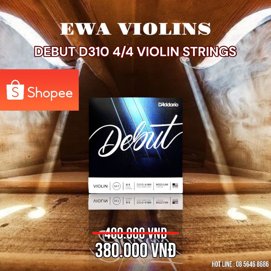 Dây đàn violin D'Addario Debut D310 4/4 Strings