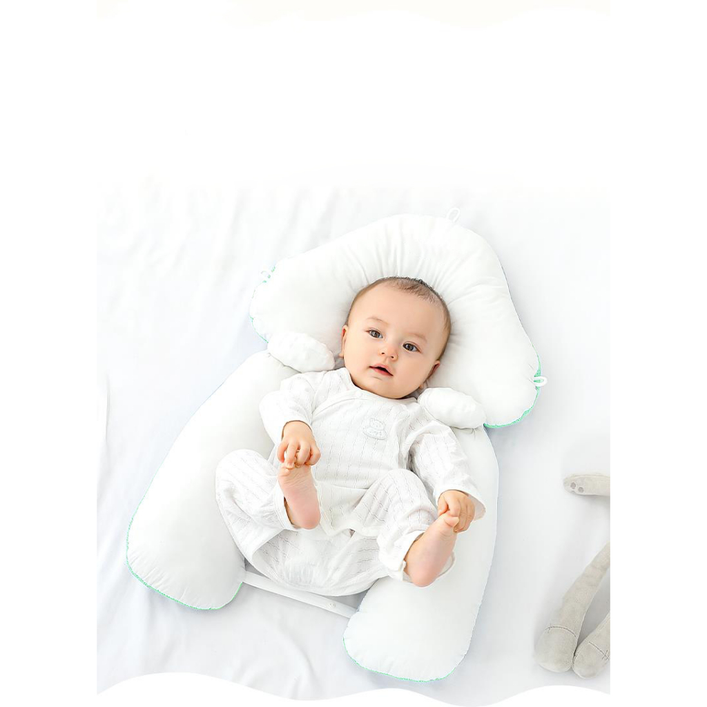 Gối ôm cho bé chữ U, gối chặn chống giật mình và chống méo đầu GM-GC02 sử dụng đa năng 4 mùa, bé ôm ấm áp như lòng mẹ