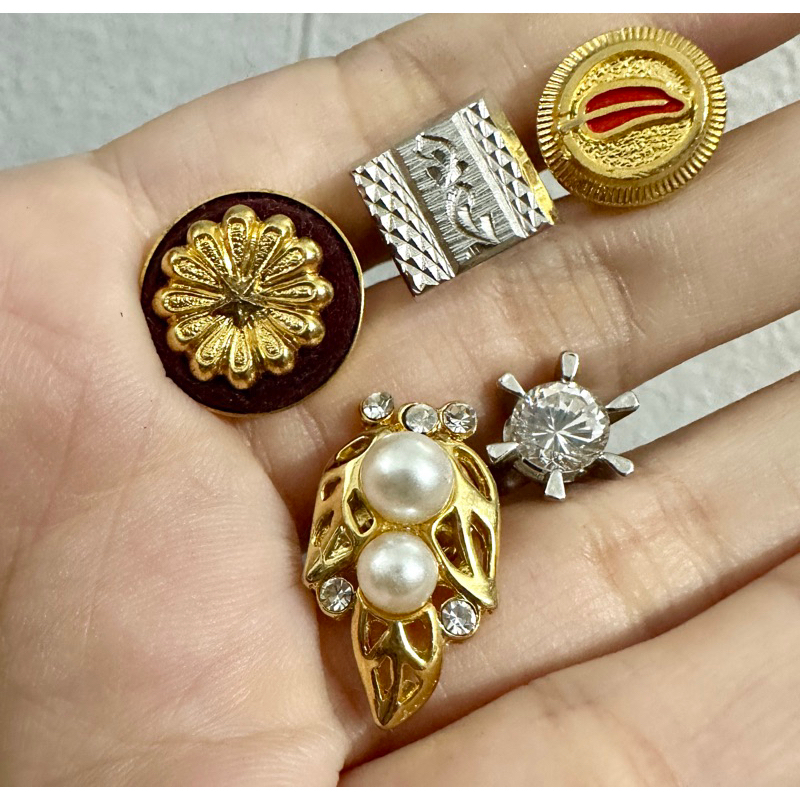 Set 5 Pin/Ghim cài áo vintage Nhật 2hand