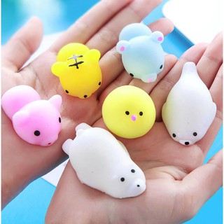 Hộp 30 Con Thú mochi xả stress - Đồ chơi thú mochi squishy