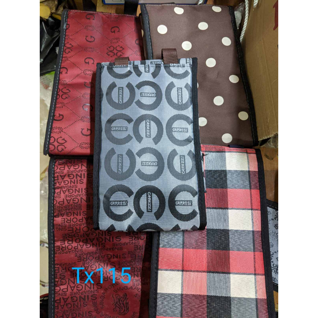 Túi giữ nhiệt loại lớn hình hộp vải dù 16x13cm cao 30cm vừa cà mèn inox 4 ngăn. TX115