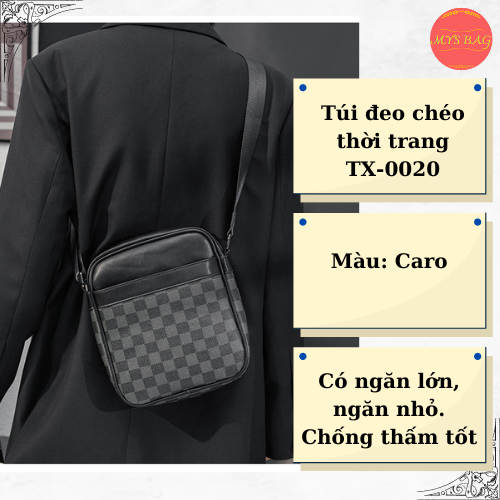 Túi caro vuông thời trang cá tính mạnh mẽ- TX-0020