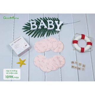 Hộp 8 miếng thấm sữa Goodmama giặt được