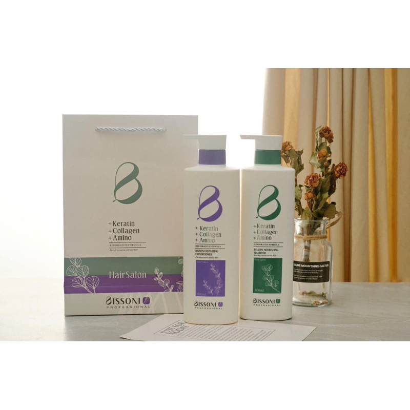 Dầu gội BISSONI HAIRSALON hương nước hoa giảm gãy rụng, phục hồi hư tổn
