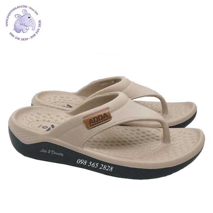 Dép kẹp nữ nhựa mềm Thái Lan ADDA 2 Density 5TD63W1 size 4-6, đúc nguyên khối đế cấu tạo chống trượt tốt