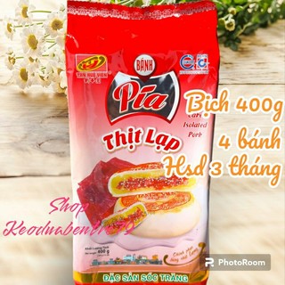 Bánh pía thịt lạp tân huê viên