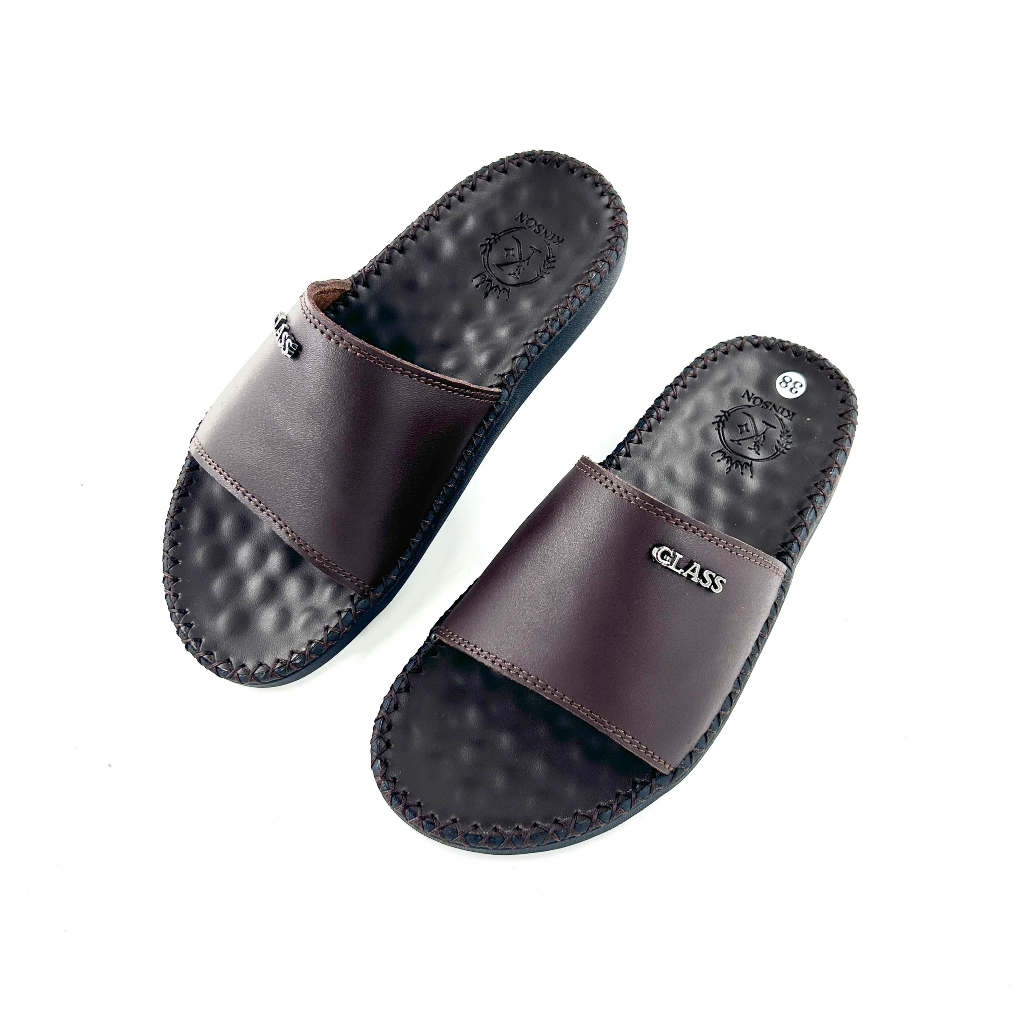 Dép da nam Class trẻ trung,năng động-Kinson Shop