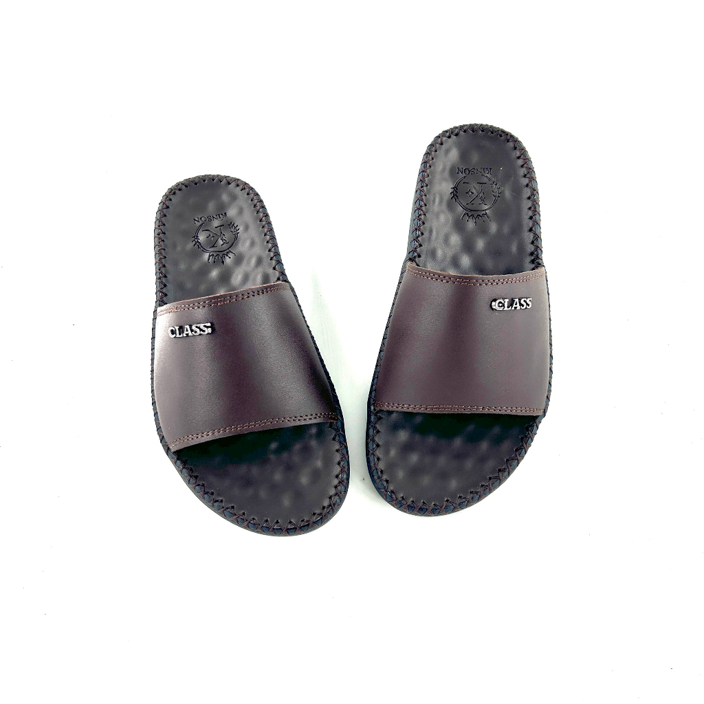 Dép da nam Class trẻ trung,năng động-Kinson Shop