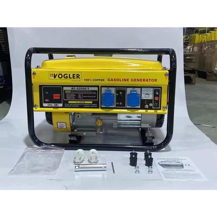 Máy phát điện 3KW hãng VOGLE chạy xăng - lõi đồng, Chạy liên tục 8-10 tiếng, dùng điều hoà , tivi , tủ lạnh , bếp từ ….