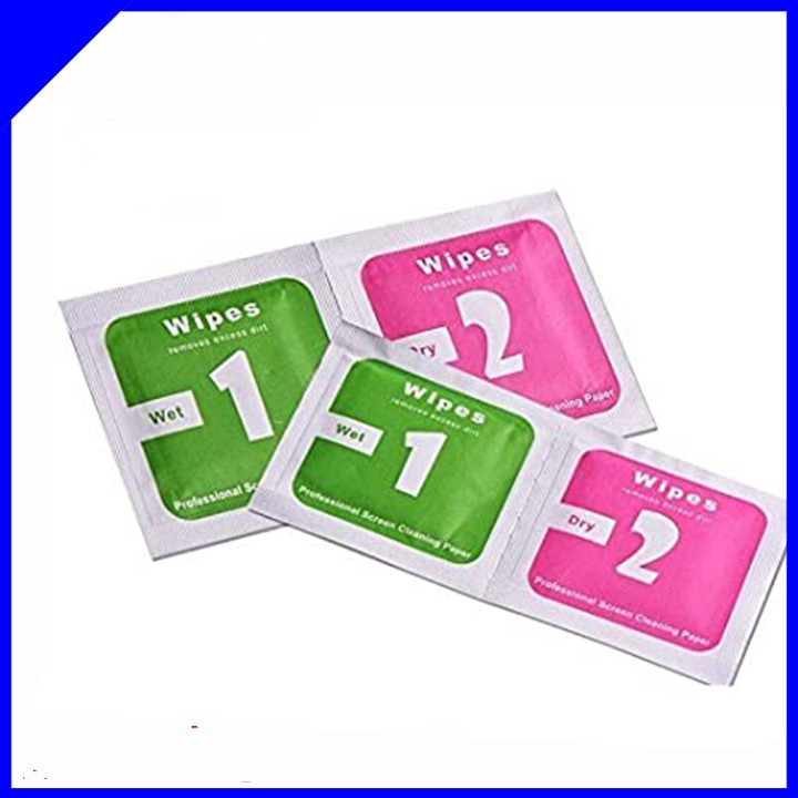 Giấy lau vệ sinh màn hình điện thoại, ipad, kính, máy tính bảng, trước khi dán kính cường lực PPF