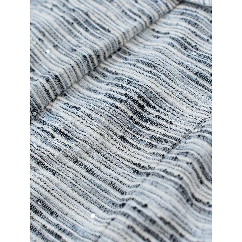 Váy yếm mix tweed túi nắp dáng xòe MADELEN