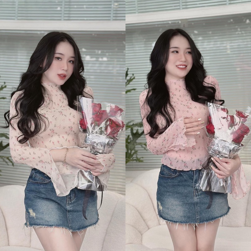 ÁO LƯỚI HOA