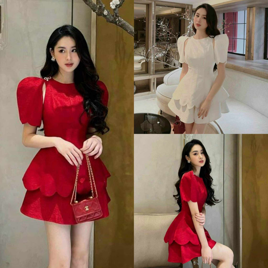 Đầm Nữ 2 tầng sang trọng dự tiệc thiết kế dạ hội, đi chơi