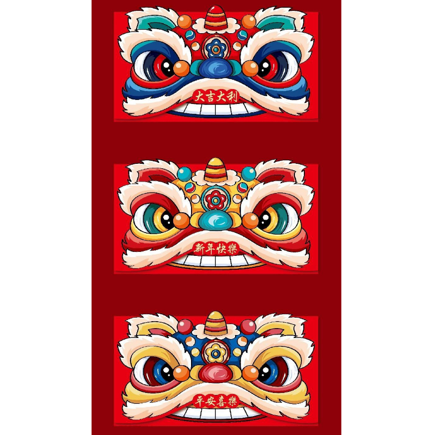 Bao Lì Xì Chibi Chipi 3D - SET 3 Lì Xì Hoạt Hình Tết GIÁP THÌN 2024 LOẠI LỚN 9X17cm Con Rồng Dễ Thương HOT TREND GIÁ SỈ