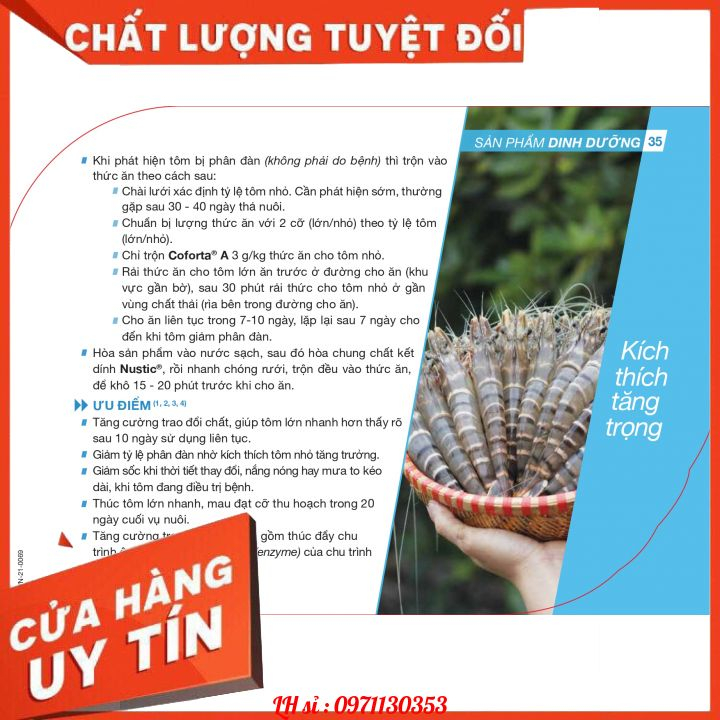 ELANCO COFORTA A   – SẢN PHẨM BỔ SUNG THỨC ĂN DÙNG CHO TÔM, CÁ