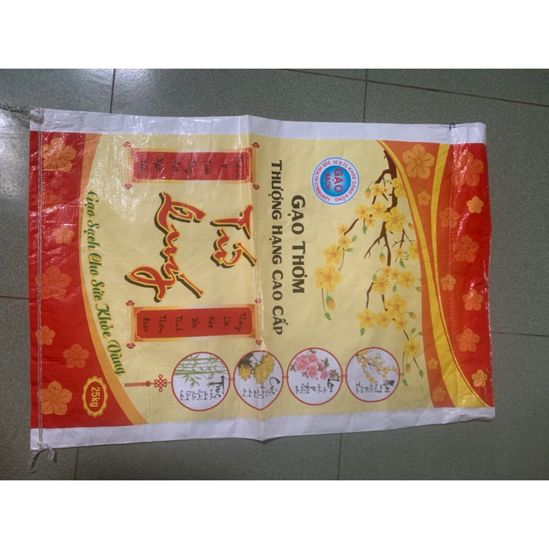 Thanh lý  50 vỏ bao gạo 25kg