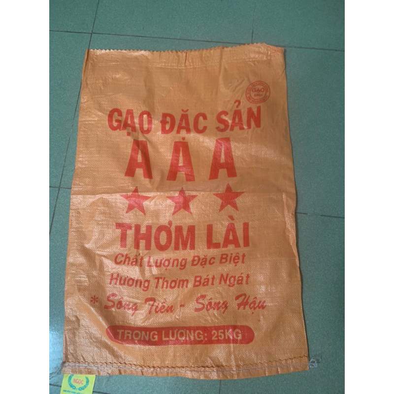 Thanh lý  50 vỏ bao gạo 25kg
