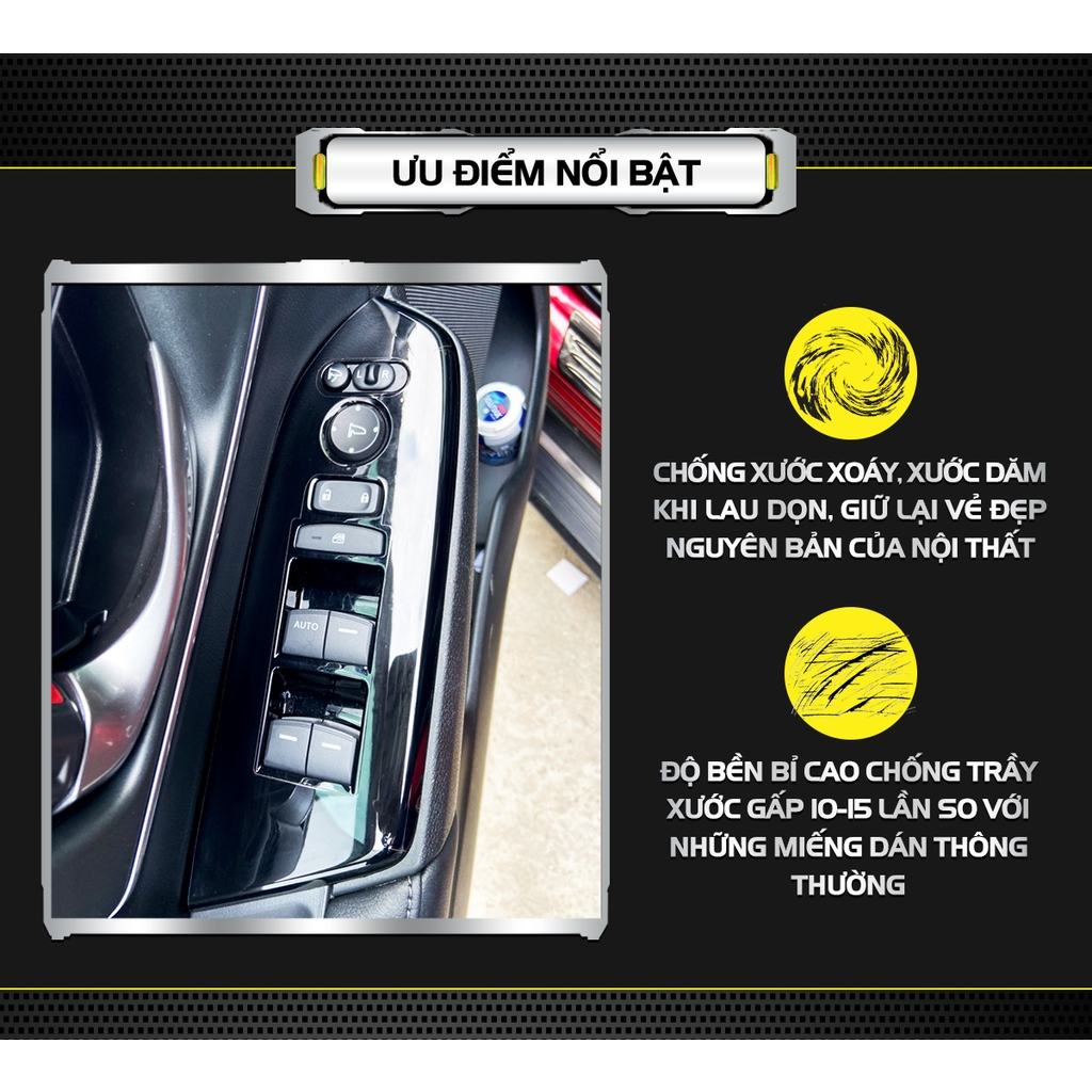 MAZDA CX5 2018-2024: Film PPF CAO CẤP dán TRỤ CỬA Trong suốt, chống xước bảo vệ nội thất ô tô - AUTO6