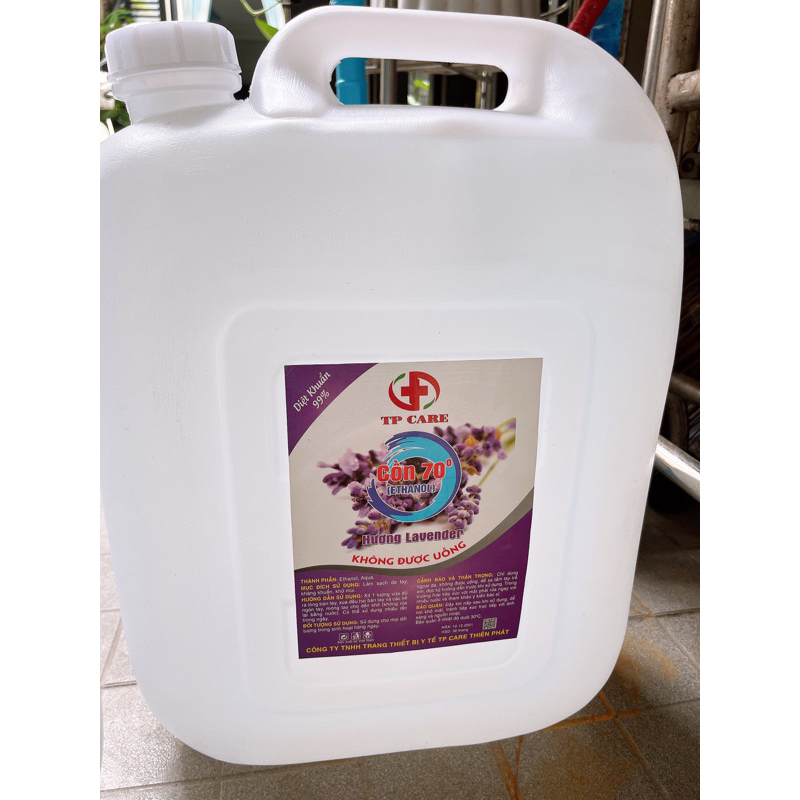 Cồn can 30lit 70 độ 90 độ bình 30l cồn sát khuẩn rửa tay TP Care hương chanh sả- tân bình