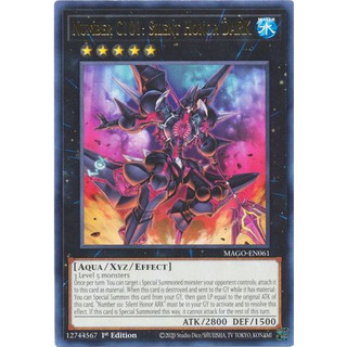 [ dưa hấu yugioh ] Lá bài thẻ Number C101 Silent Honor DARK - Rare - Tặng bọc bài nhựa bảo quản