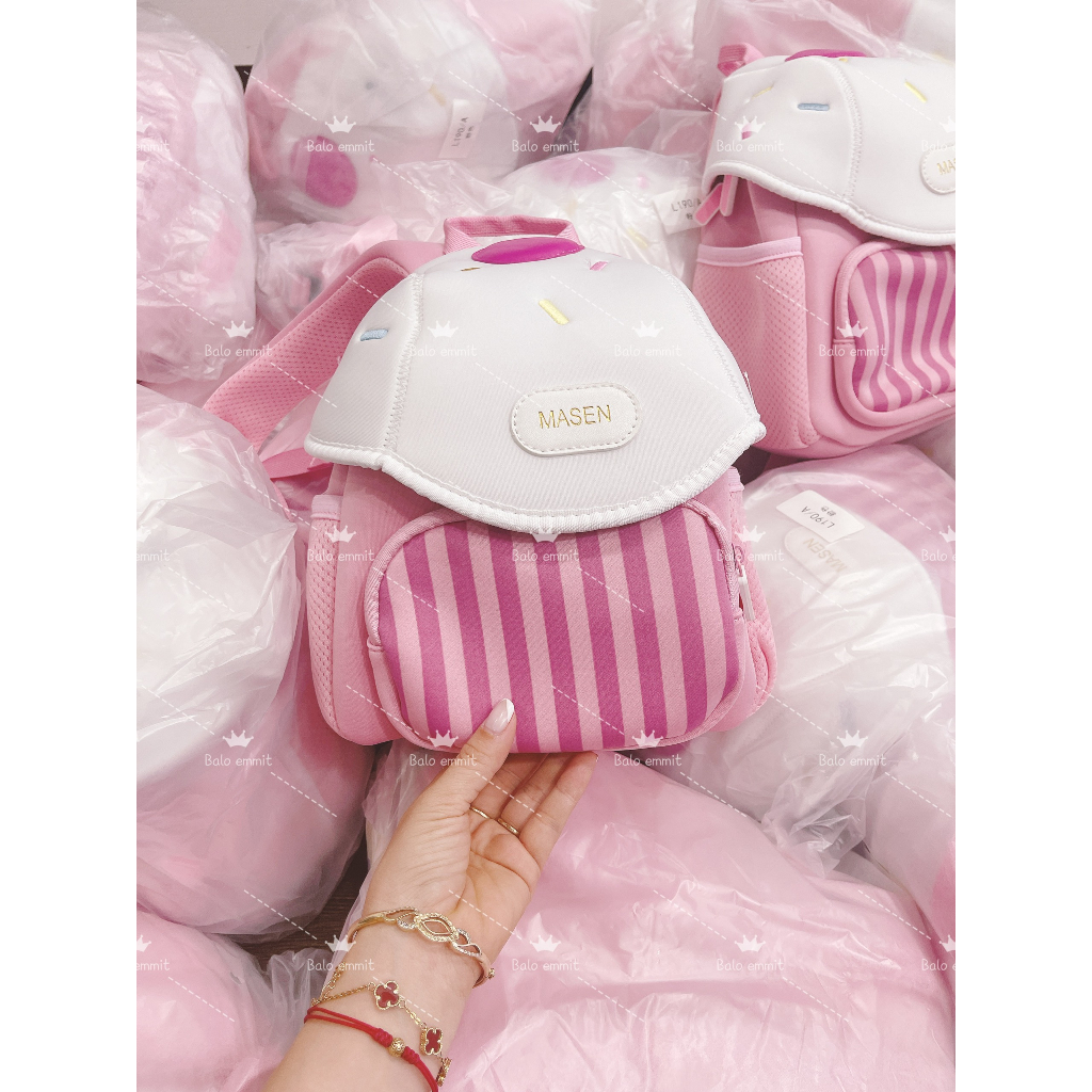 BALO ĐI HỌC CHO BÉ - BALO NẤM HỒNG BÉ GÁI BL99