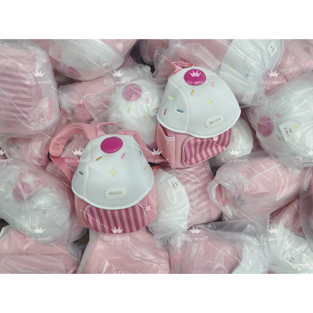 BALO ĐI HỌC CHO BÉ - BALO NẤM HỒNG BÉ GÁI BL99