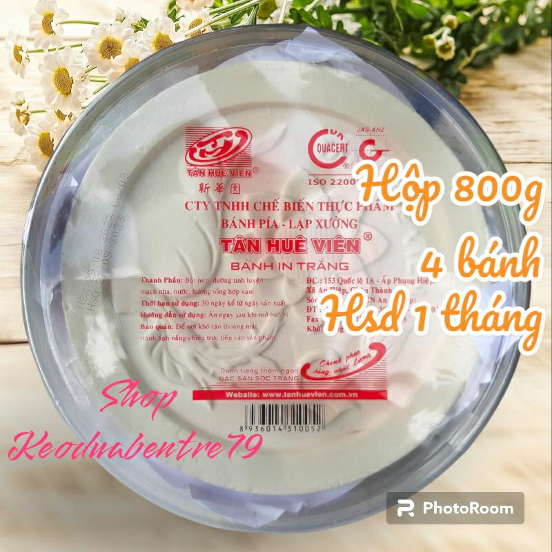 Bánh in trắng Tân Huê Viên ( hộp lớn 800g )