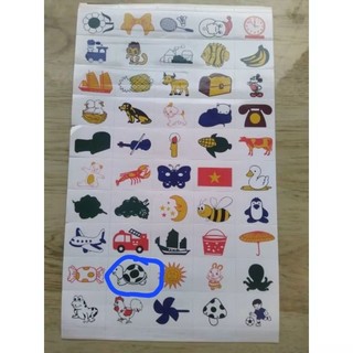 Decal mầm non dán ca cốc tập vở
