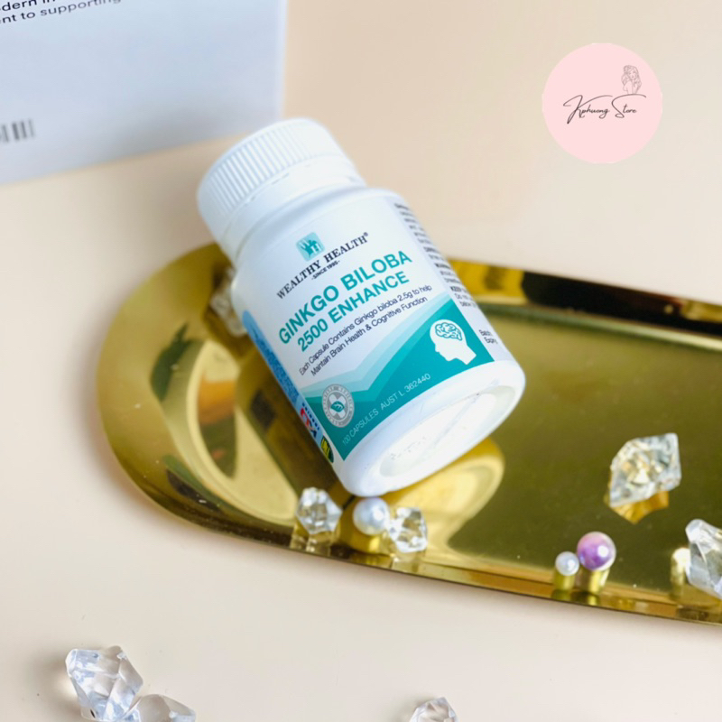 Viên uống bổ não Wealthy Health Ginkgo Biloba 2500 Enhance của Úc 100 viên