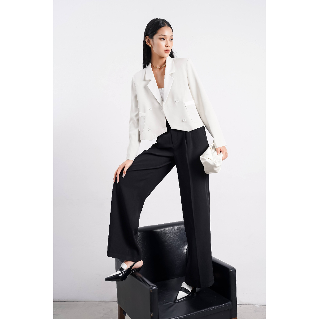 Áo blazer nữ Onetone dáng lửng dài tay Fenghi