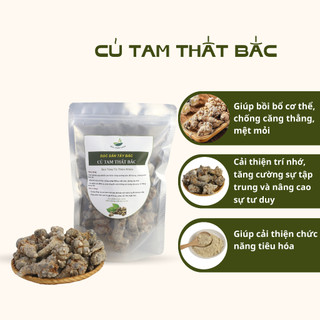 Củ Tam Thất Bắc MÙA VÀNG FOOD 250g và 500g tác dụng bồi bổ cơ thể, tăng cường sức khỏe