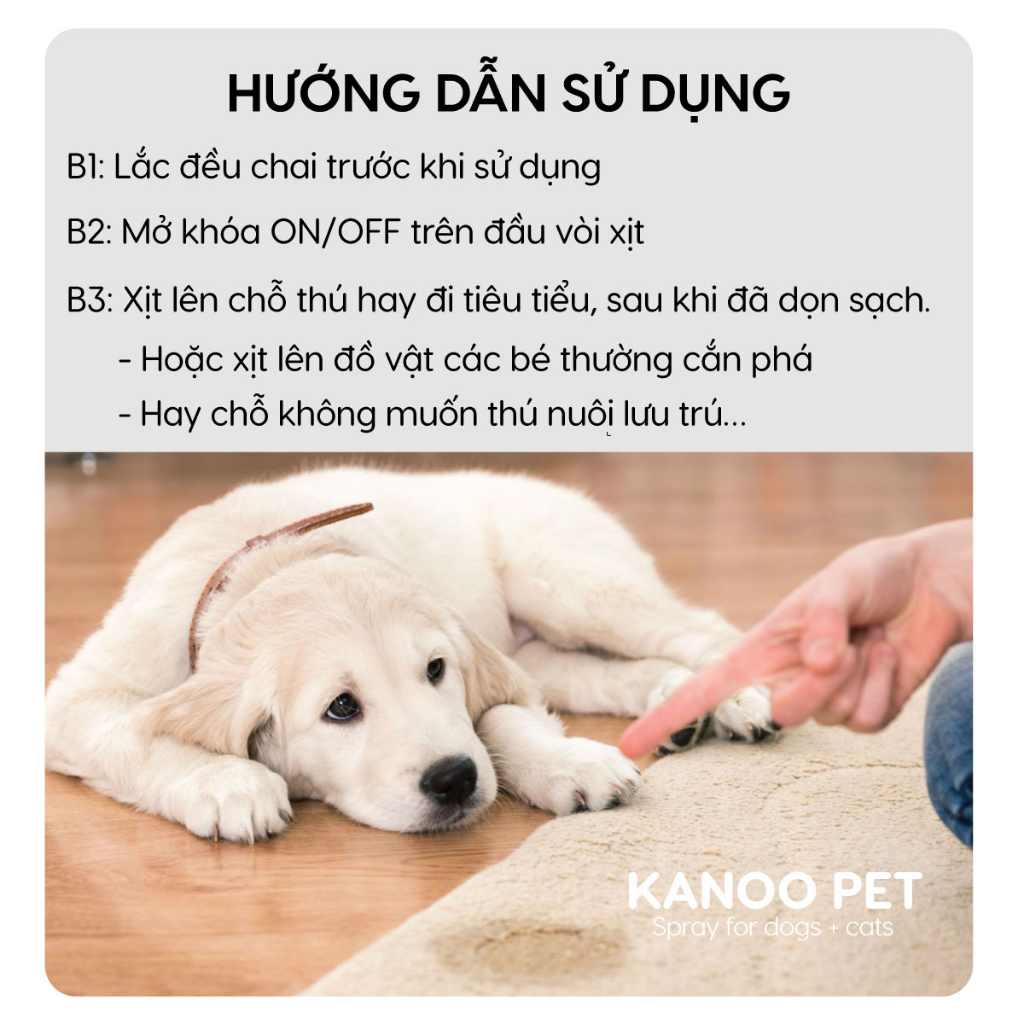 Xịt thơm tinh dầu xua đuổi chó mèo NOT HERE ngăn chó mèo cắn phá, phóng uế sai chỗ, khử mùi, khử khuẩn hiệu quả - 260ml