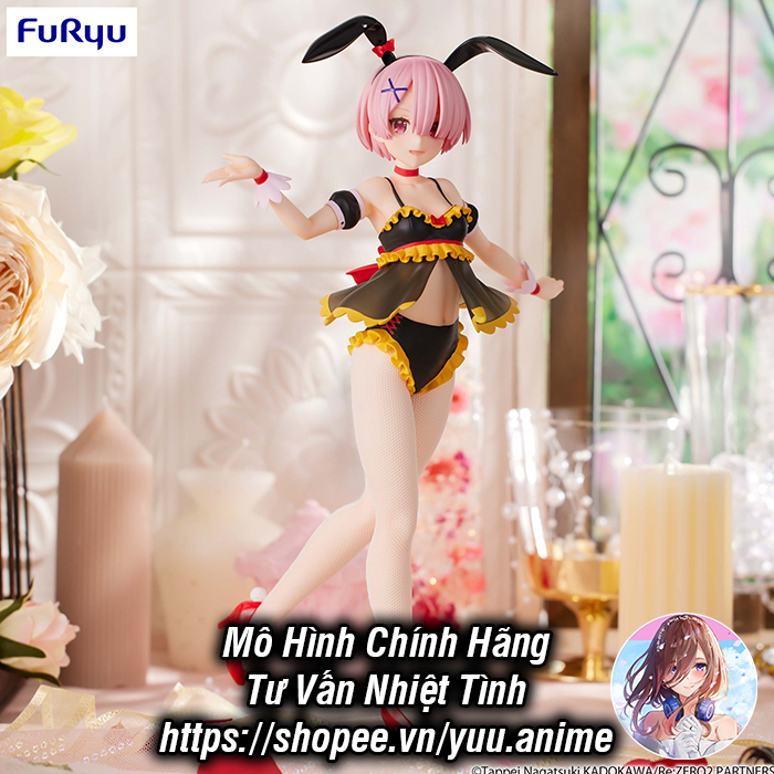 Mô Hình Chính Hãng Re:Zero - Ram - BiCute Bunnies - Airy Costume ver. (FuRyu)