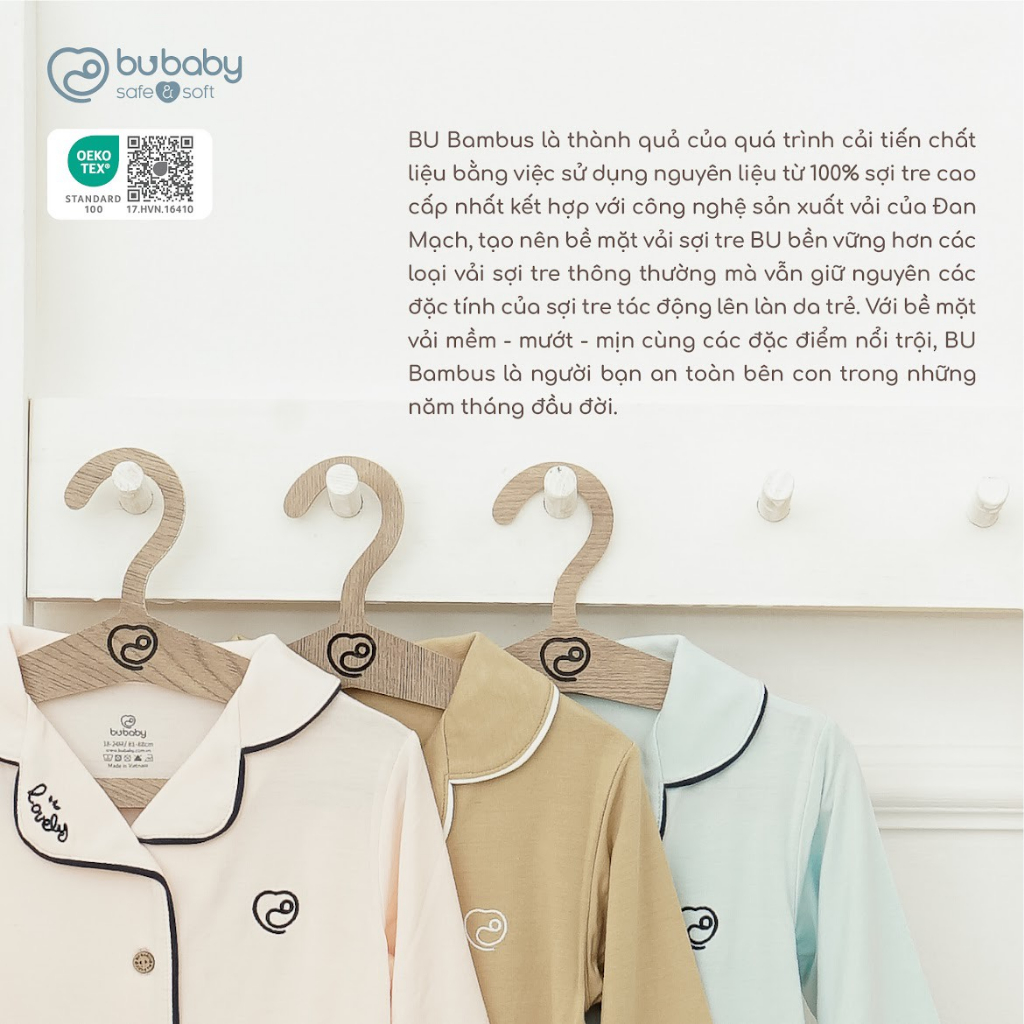 Bu baby - Bộ dài tay Pyjamas Bambus Mella BBB110208