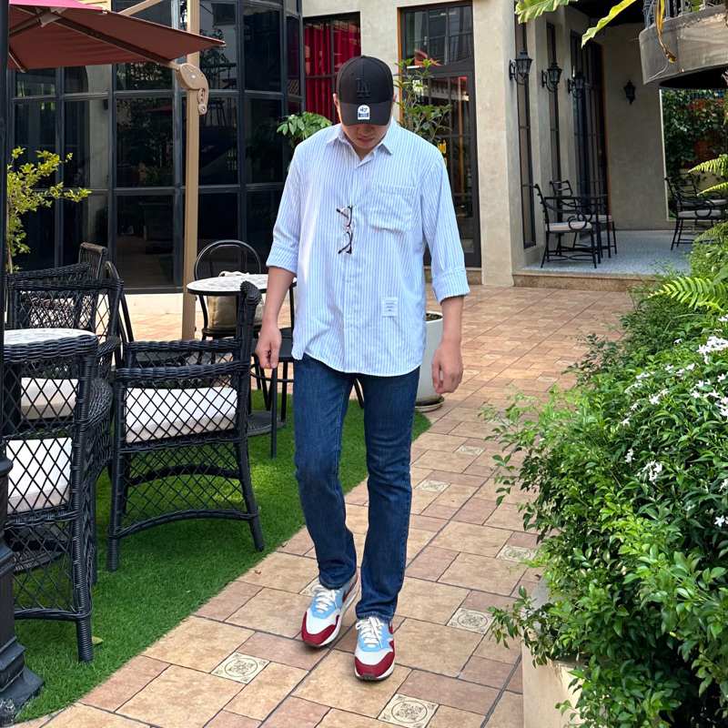 Quần Jeans Nam dáng Straight 5 màu ống đứng thoải mái Hàn Quốc , co giãn tốt, không bai xù, bên màu