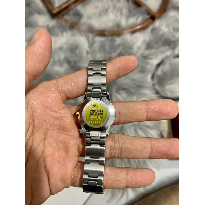 Đồng hồ thuỵ sĩ technos chính hãng bọc vàng new