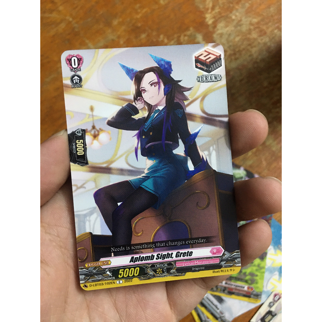 Thẻ bài Cardfight Vanguard Aplomb Sight, Grete - D-LBT01/106EN Draw Trigger Lyrical Monasterio