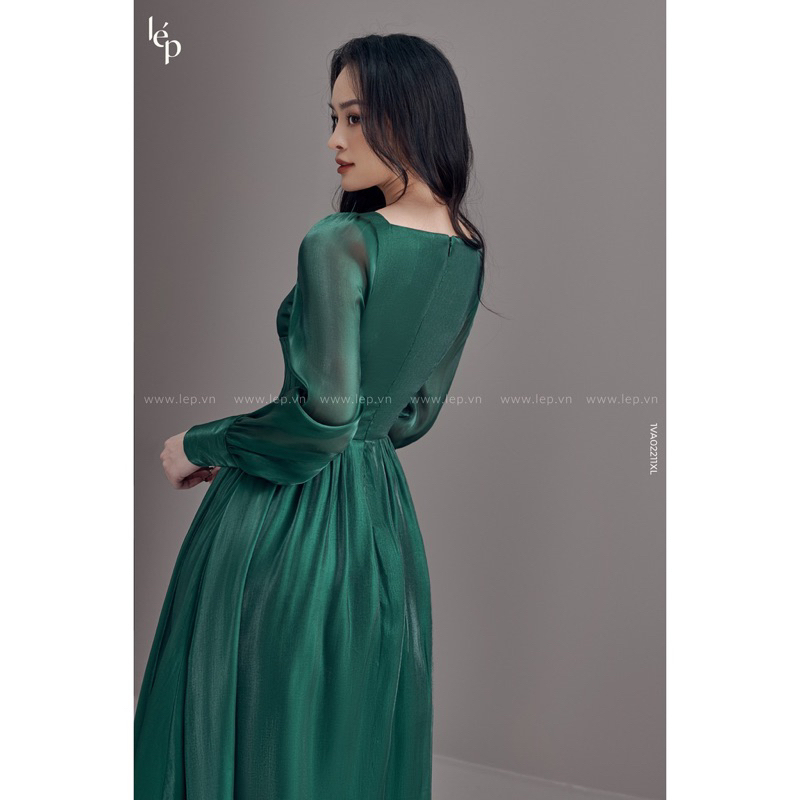 PASS VÁY LÉP XẾP LI XANH - Size S