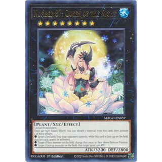 [ Dưa Hấu Yugioh ] Lá bài thẻ bài Yugioh Number 87 Queen of the Night – Rare - Tặng bọc bài nhựa bảo quản