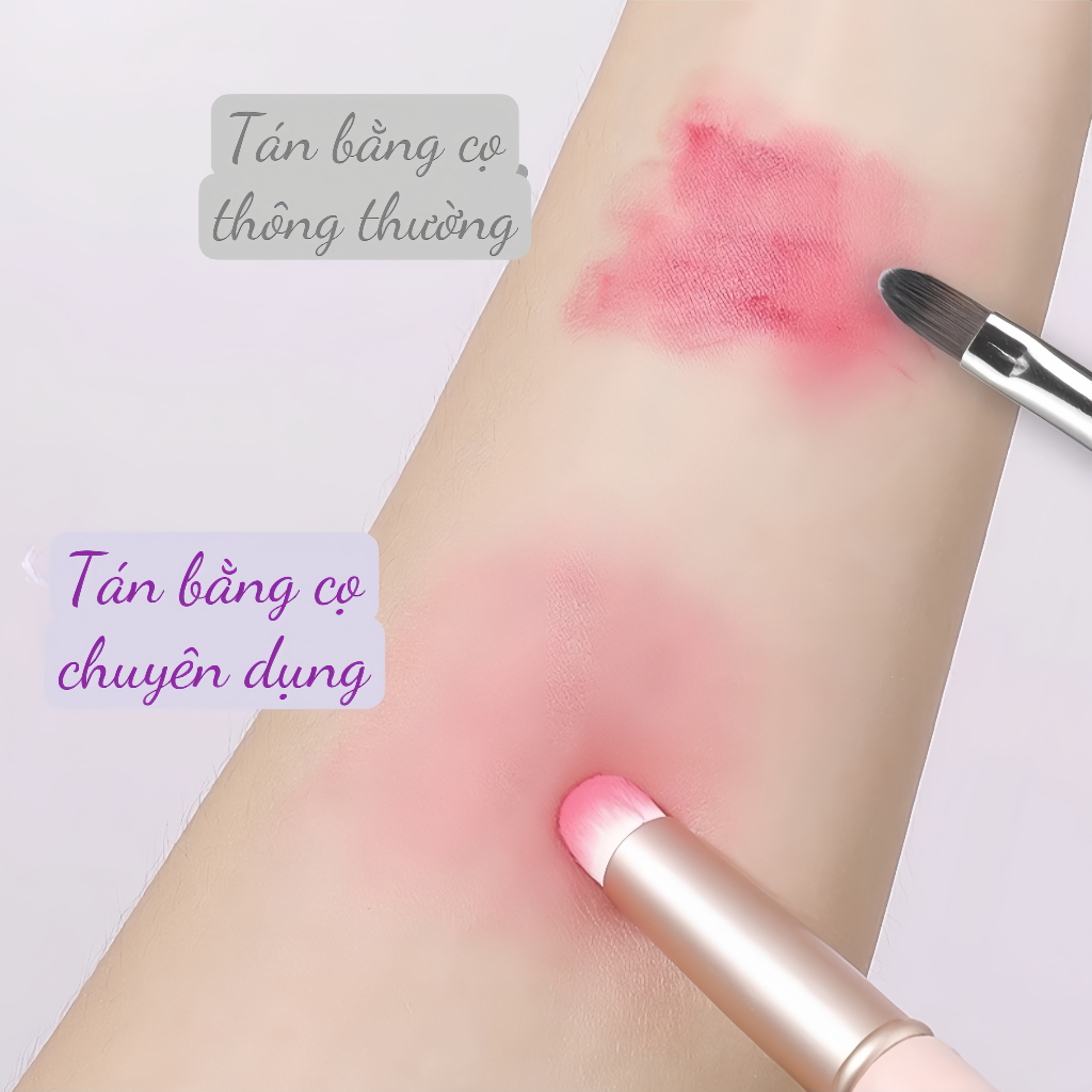 Cọ Trang Điểm Môi Che Khuyết Điểm Siêu Mềm Có Nắp Đậy