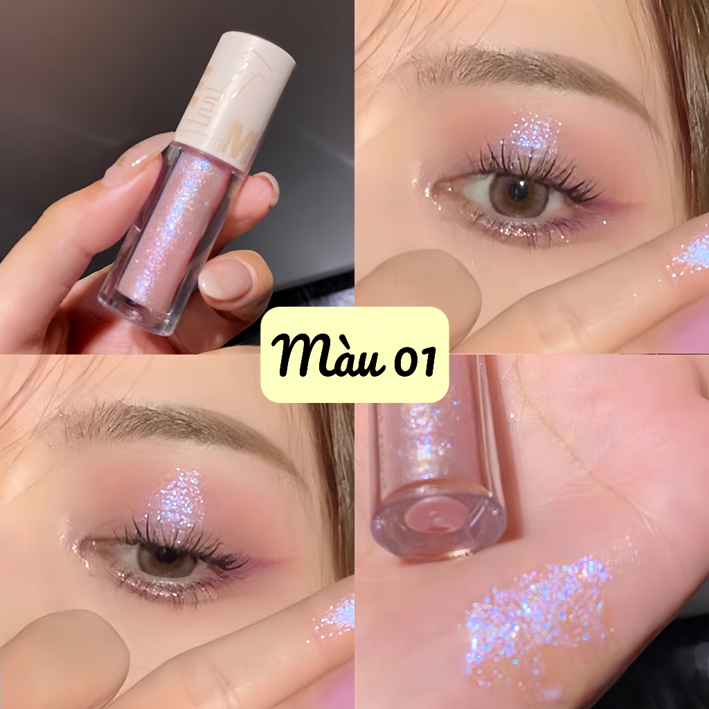 Nhũ Mắt SWEET MINT Lấp Lánh Dạng Lỏng Chống Thấm Nước