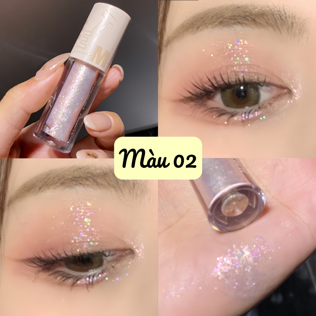 Nhũ Mắt SWEET MINT Lấp Lánh Dạng Lỏng Chống Thấm Nước