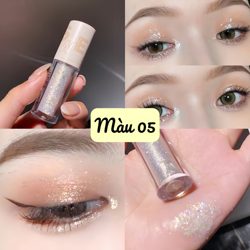 Nhũ Mắt SWEET MINT Lấp Lánh Dạng Lỏng Chống Thấm Nước
