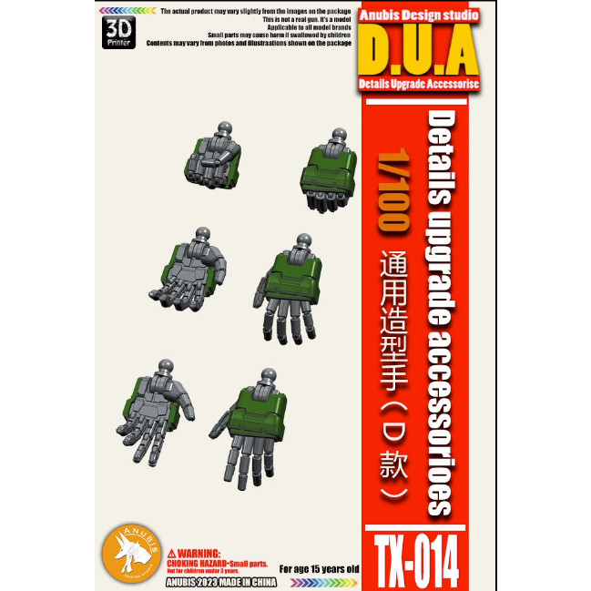 Phụ Kiện Tay Anubis TX014 cho 1/100 Zaku